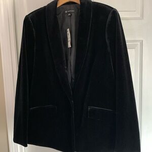 INC velvet jacket PL